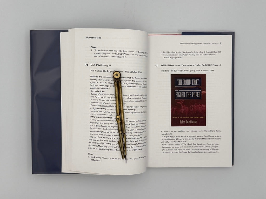 CAINS, Geoffrey - Access Denied. A Bibliography of Suppressed Australian Literature (2001)