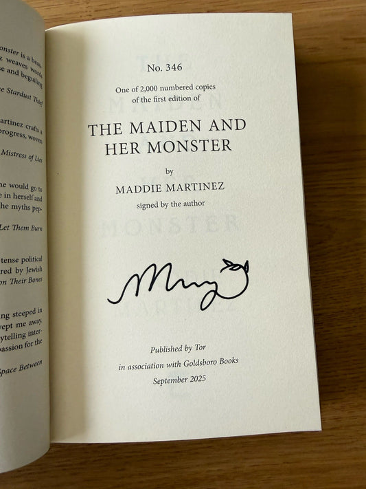 Maddie Martinez - The Maiden & Her Monster - SIGNED LIMITED EDITION1