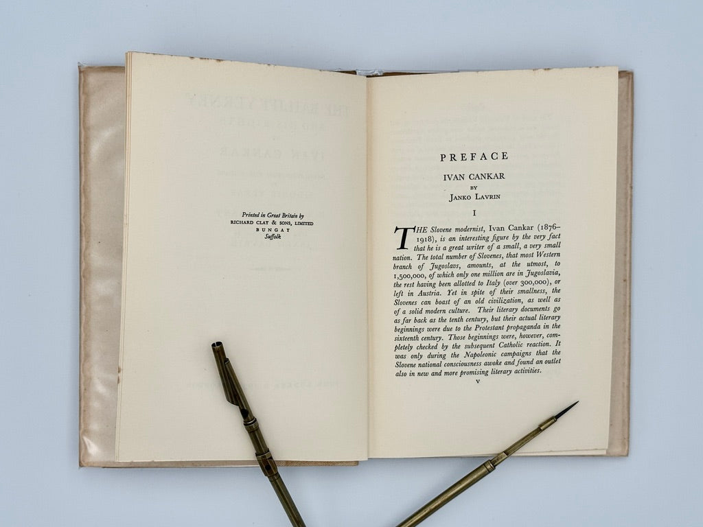 Ivan Cankar - The Bailiff Yerney - SCARCE TRUE UK first edition (1930)