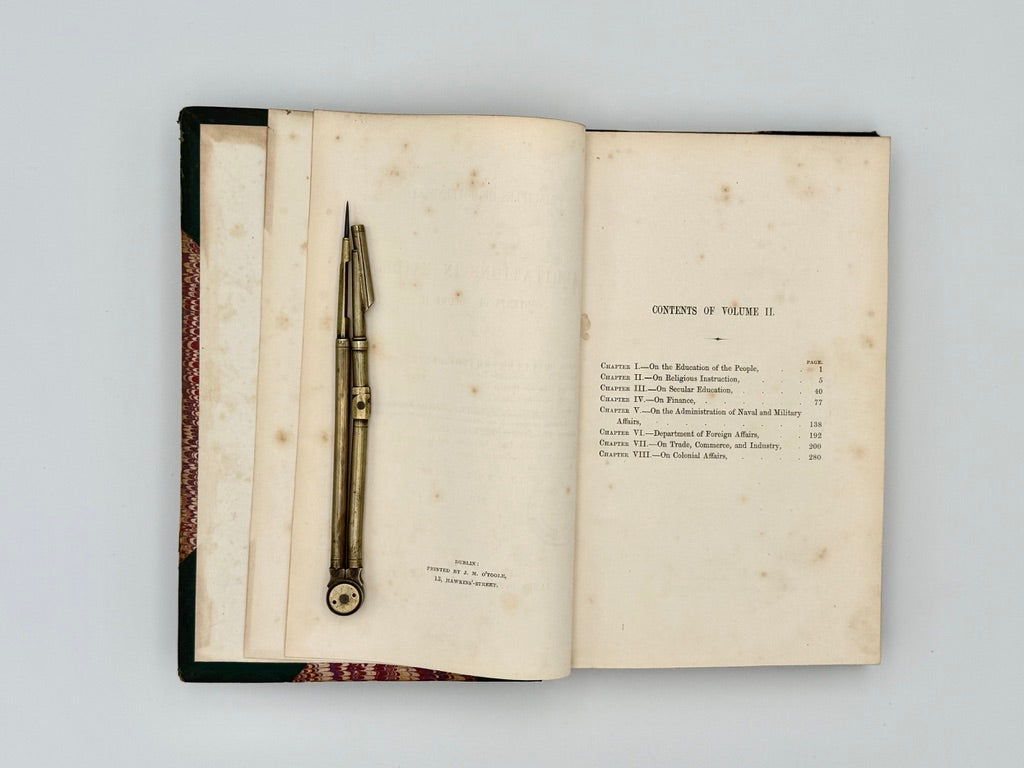 O'BRIEN, William Smith - Principles of Government - First Edition (1856)