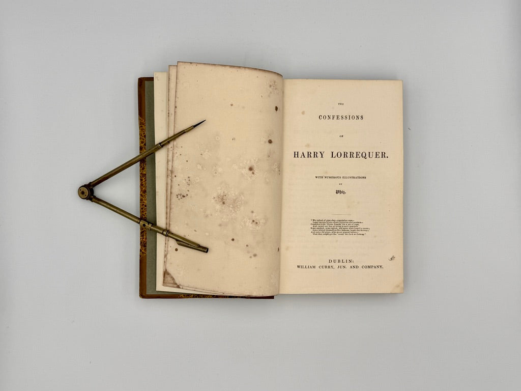 LEVER, Charles - The Confessions of Harry Lorrequer with Illustrations by Phiz
