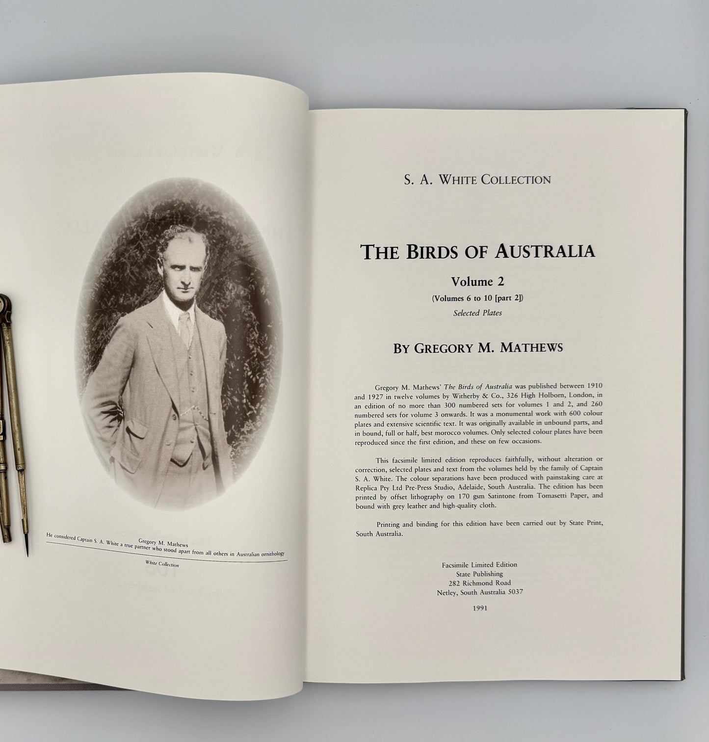 Gregory M. Mathews' - The Birds of Australia - S. A. White Collection (Number 108 of 500)