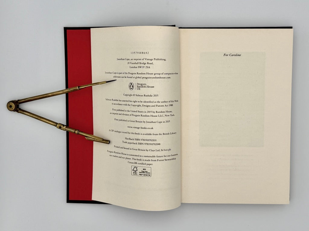 Salman Rushdie - Two Years, Eight Months & Twenty Eight Nights - Signed First UK Edition