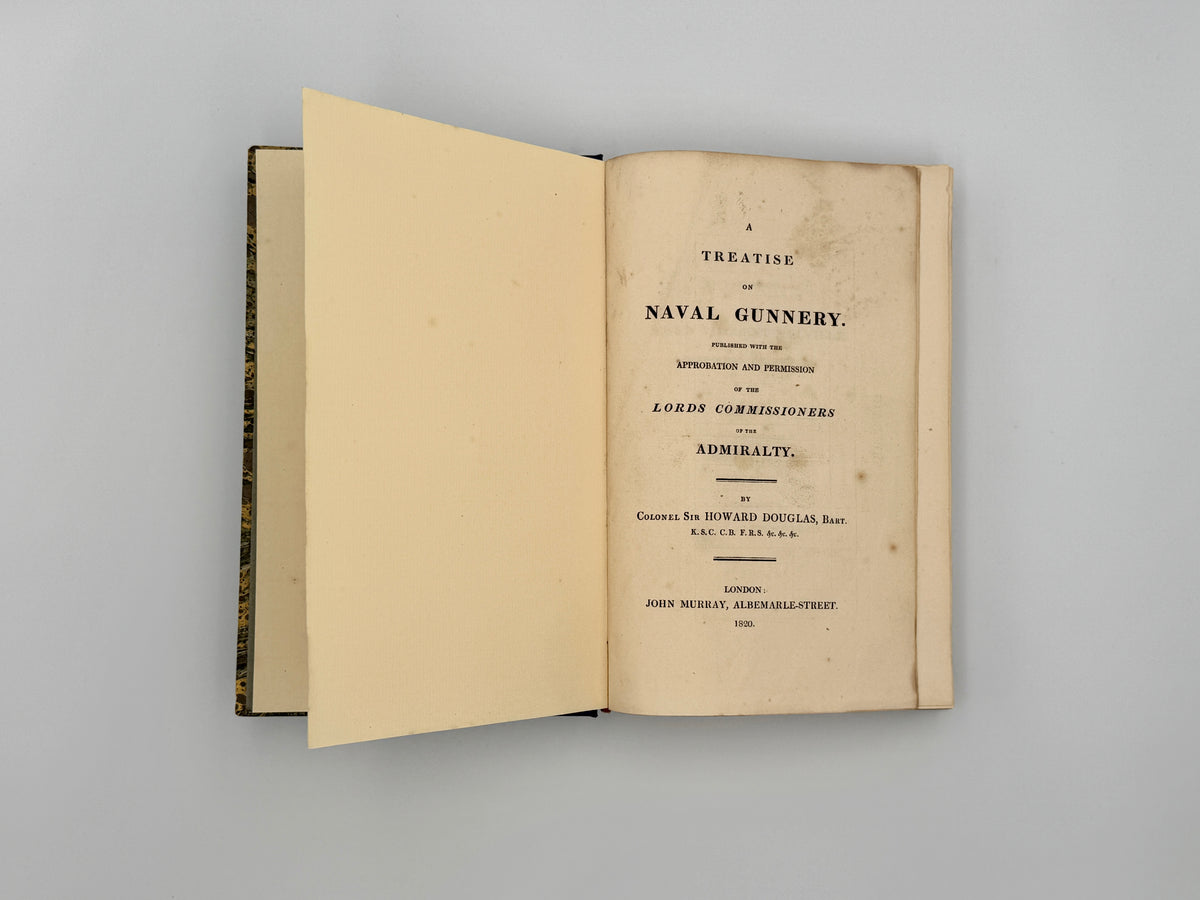 DOUGLAS, Sir Howard, A Treatise on Naval Gunnery, First Edition (1820)