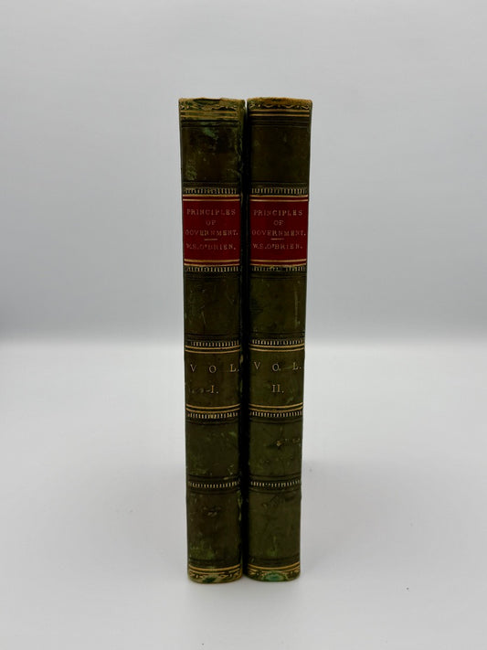 O'BRIEN, William Smith - Principles of Government - First Edition (1856)