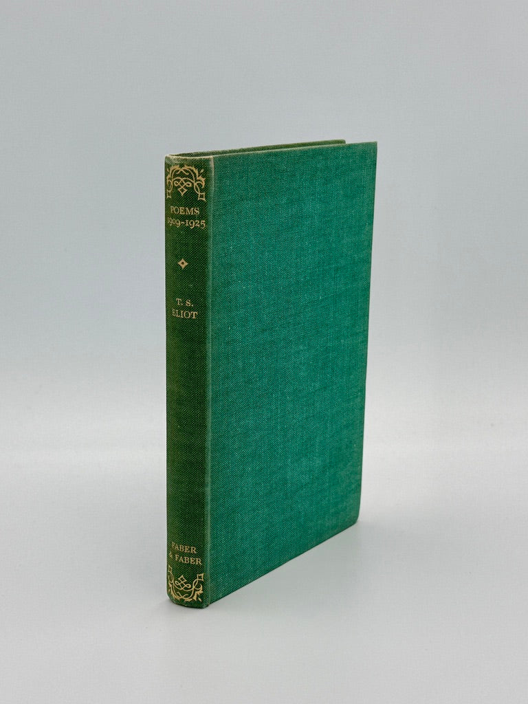 T.S. Eliot - Poems 1909-1925 - Published by Faber & Faber 1930