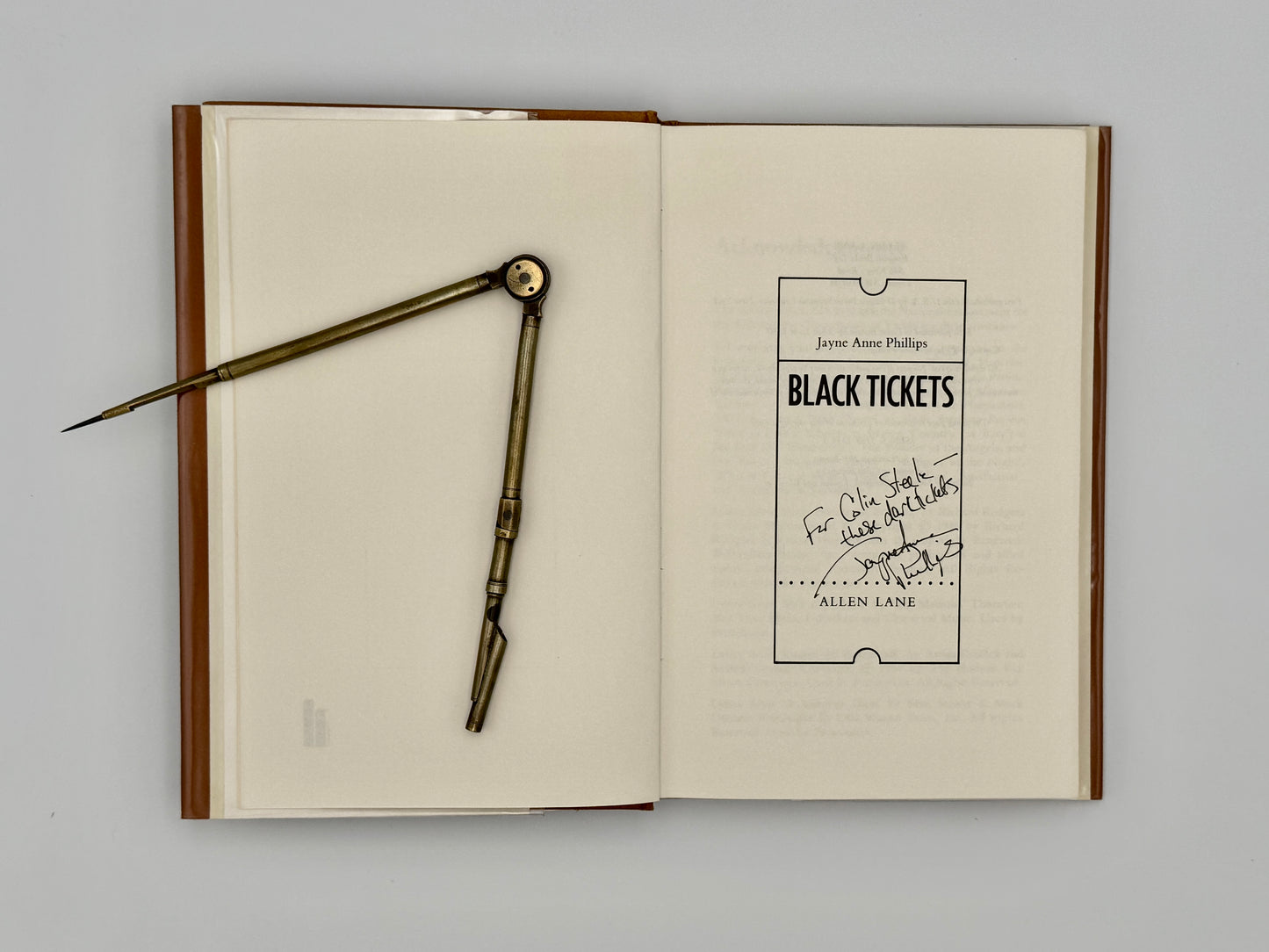 Black Tickets - Jayne Anne Phillips - UK 1st Edition, Signed (1980, Hardcover)