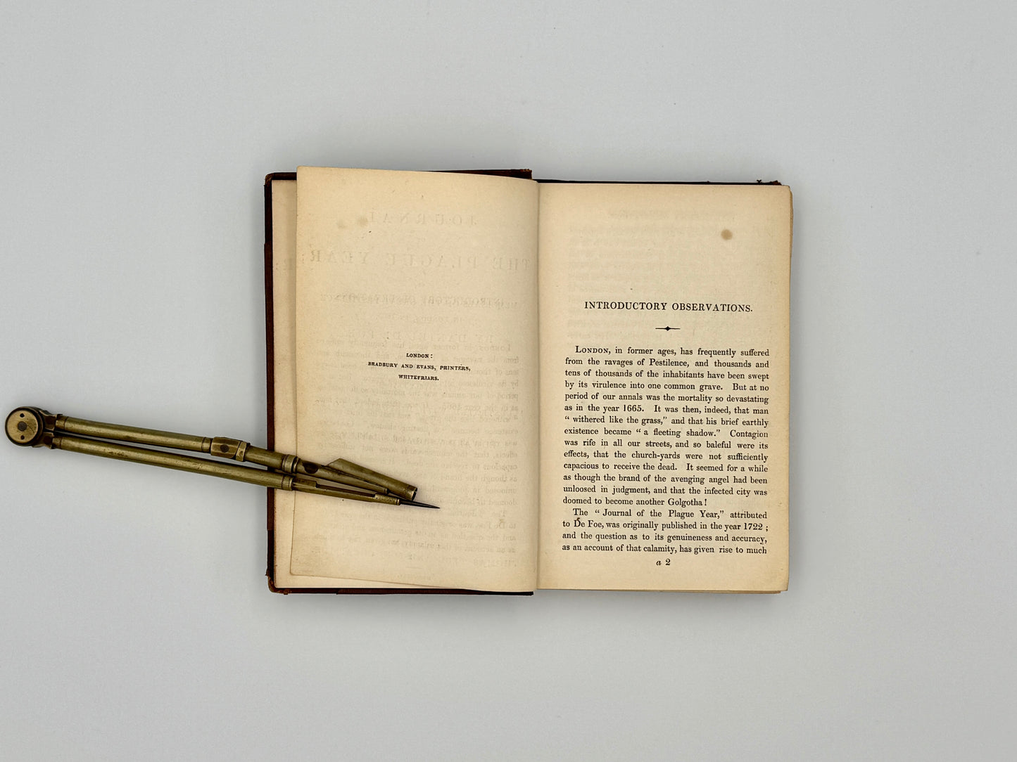 Daniel Defoe - A Journal of the Plague Year - 1835 Thomas Tegg and Son edition