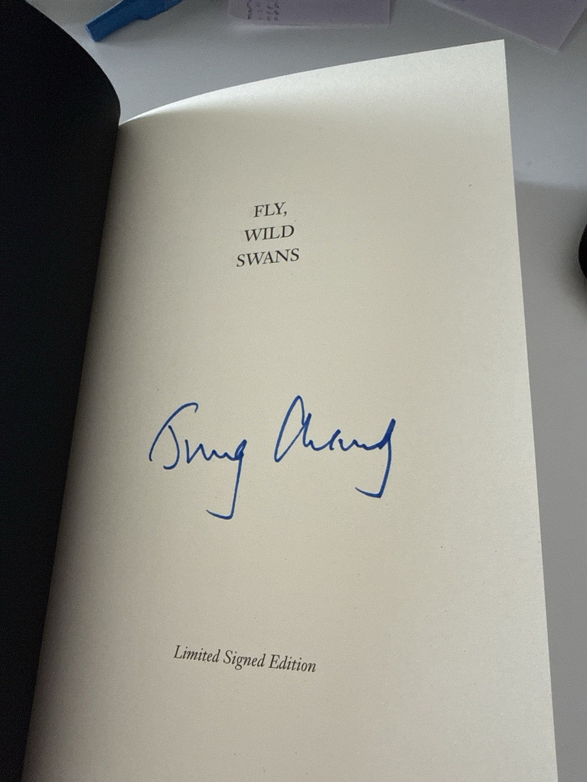 Jung Chang – Fly, Wild Swans – SIGNED UK 1st Edition Hardcover, 20241
