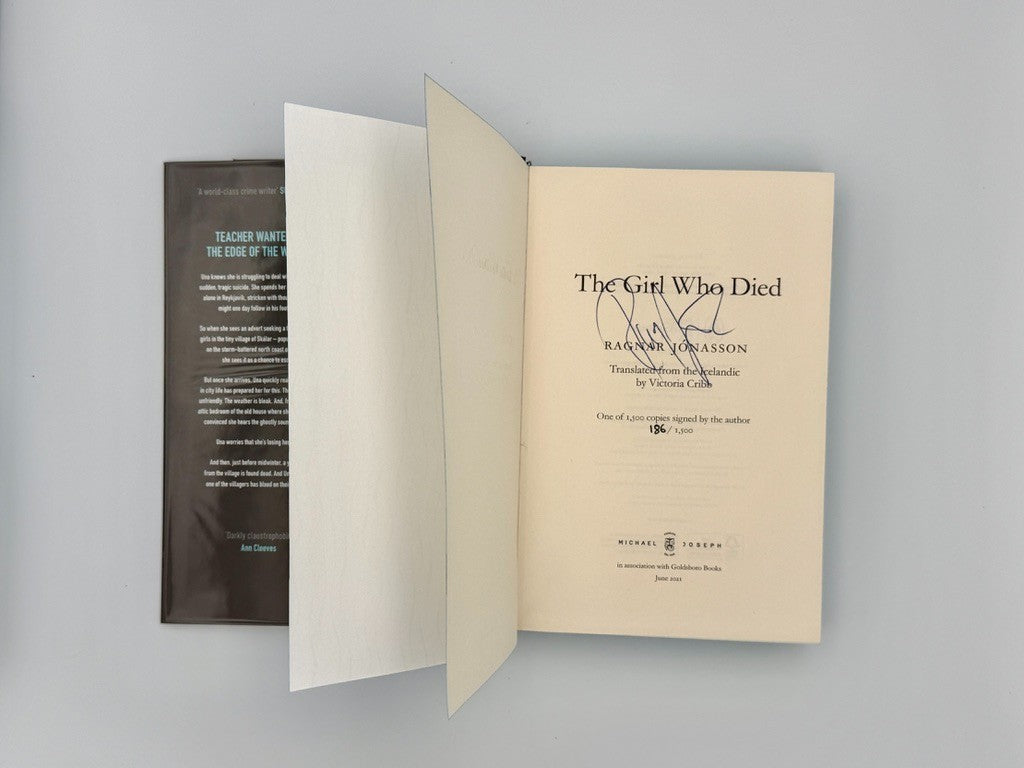The Girl Who Died – Ragnar Jónasson – Signed Limited Edition #186/15003