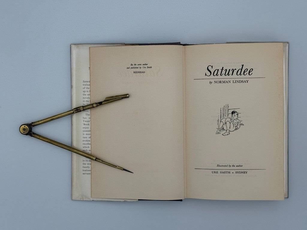 Saturdee - Norman Lindsay - His fourth novel, 1961 with Dust jacket (3rd Print)2