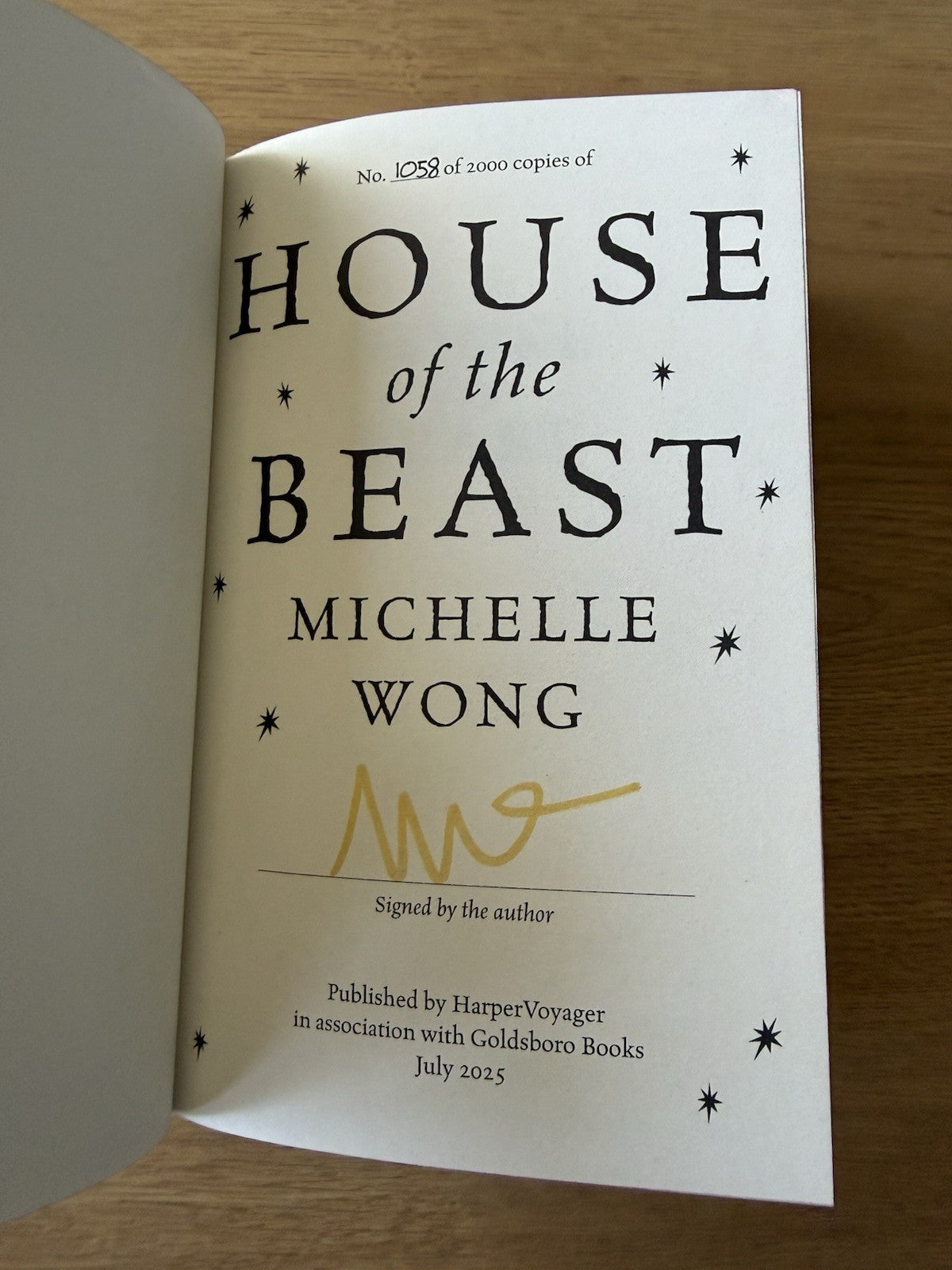 Michelle Wong  - House of the Beast - SIGNED EDITION3
