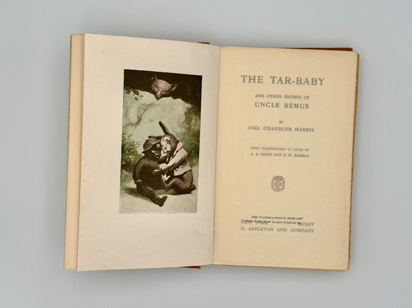 1904 First Edition - Uncle Remus & Tar-Baby – Joel Chandler Harris – Illustrated2