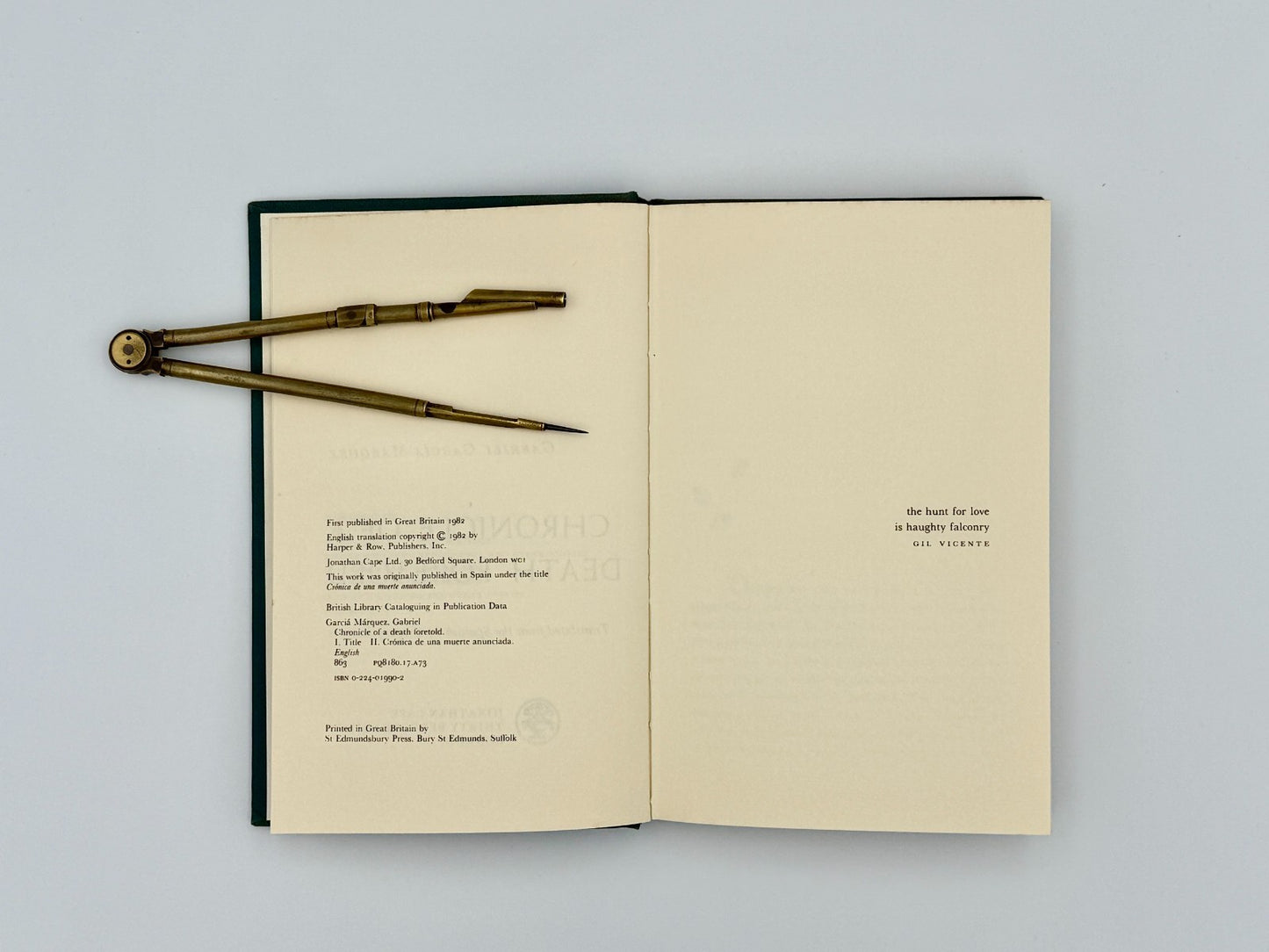 Gabriel García Márquez - Chronicle of a Death Foretold - First Edition 19825