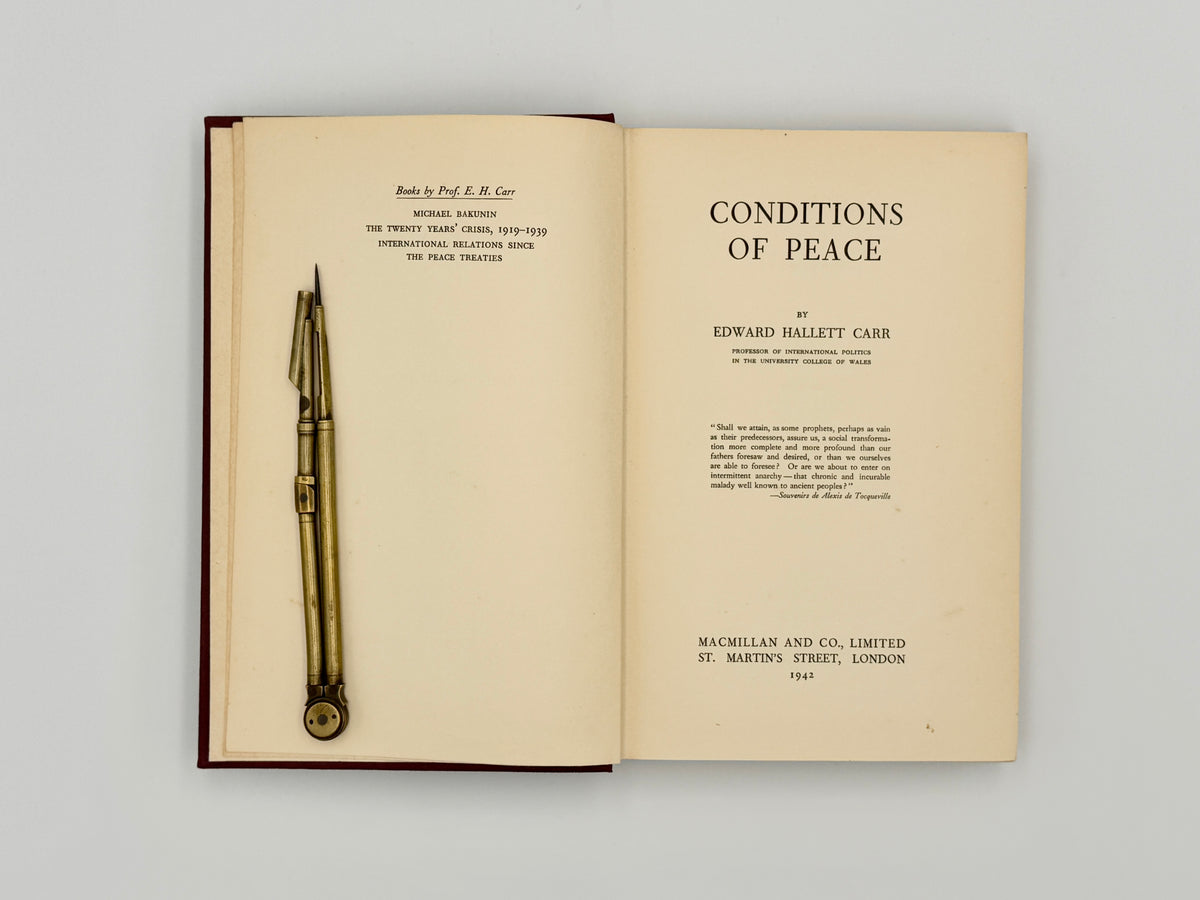 CARR, Edward Hallett - Conditions of Peace (1942)