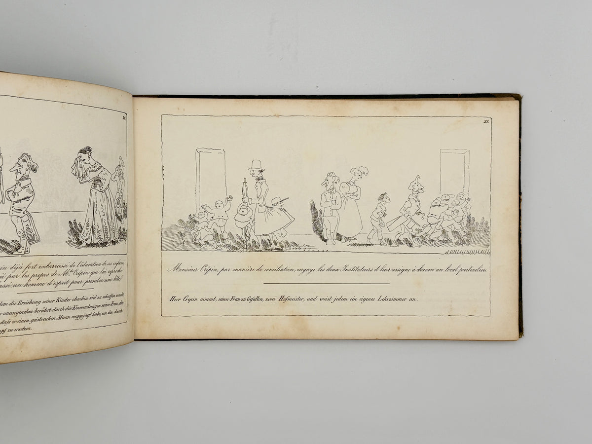 TÖPFFER, Rodolphe - Collection des Histoires en Estampes: Mr. Crépin; Mr. Pencil; Le Docteur Festus; Mr. Albert (1846)