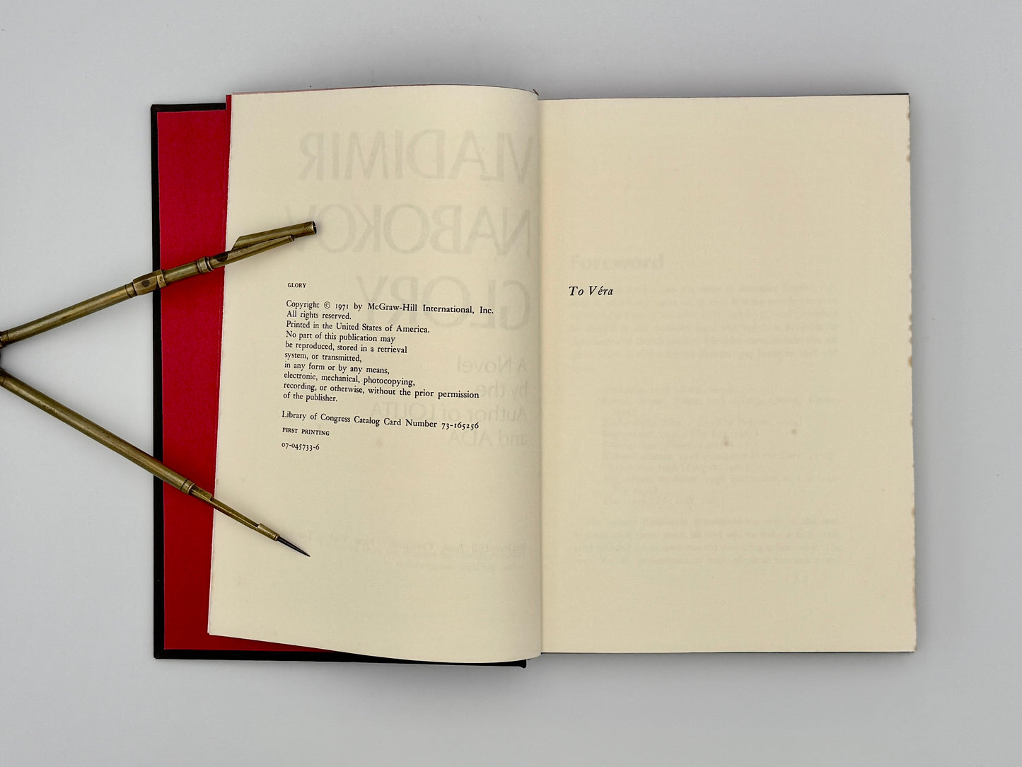 Vladimir Nabokov - Glory True US First Edition (1971)