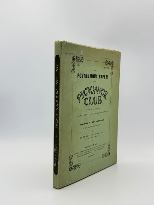 CRAIG, Clifford, The Van Diemen's Land Edition of The Pickwick Papers (1973)