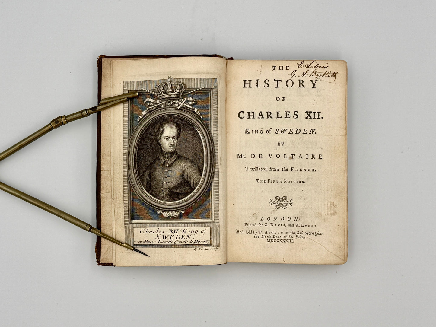 VOLTAIRE [François-Marie Arouet] - The History of Charles XII. King of Sweden - Translated from French