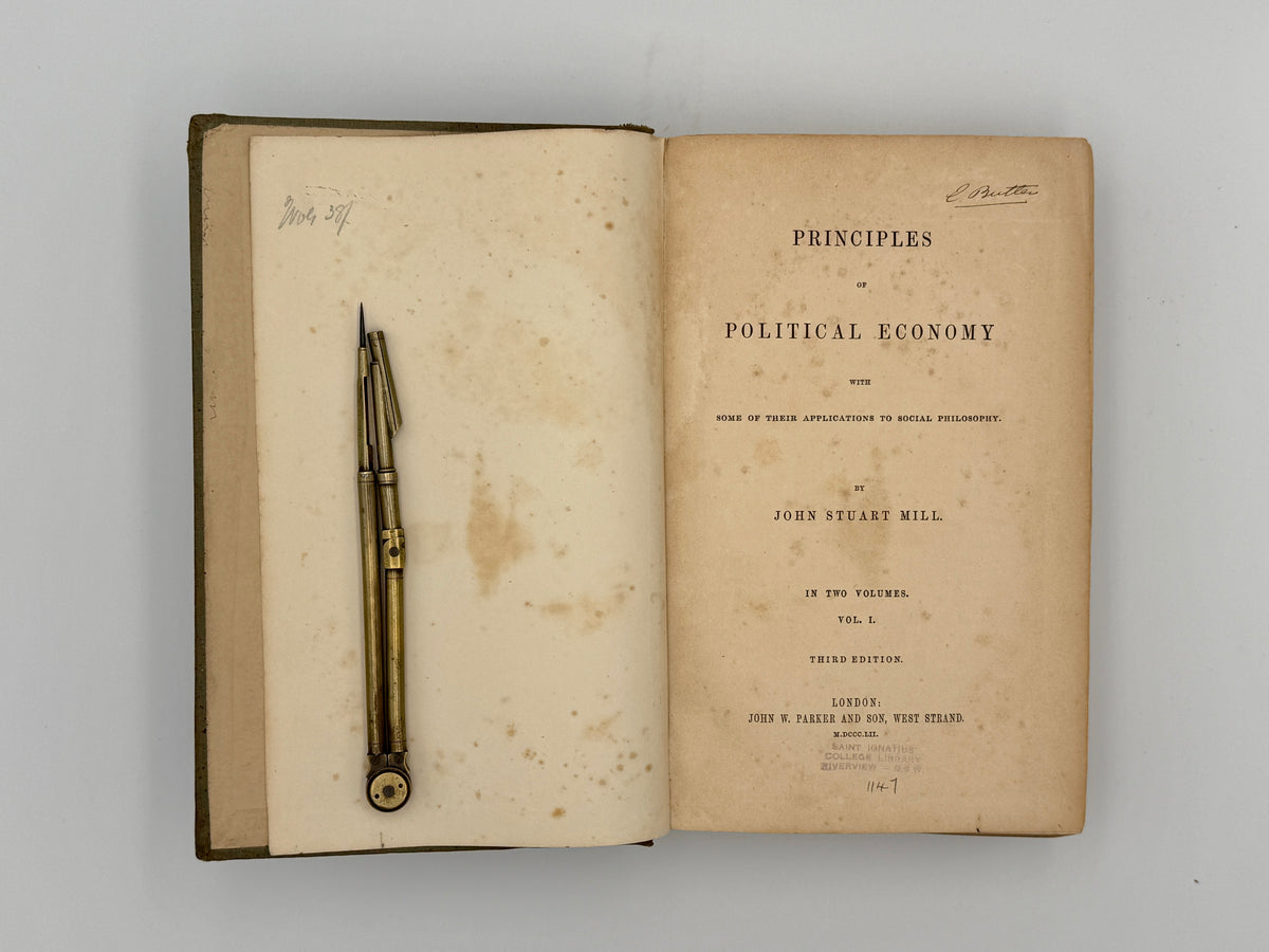 MILL, John - Stuart Principles of Political Economy (1852