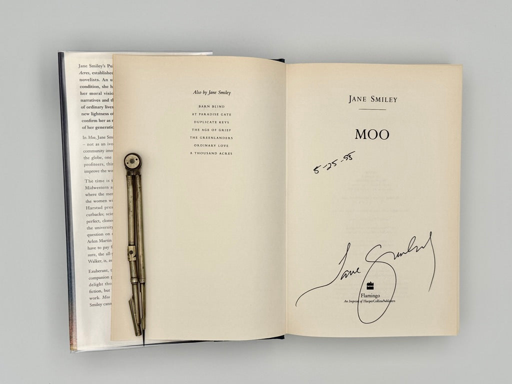 SIGNED UK 1st Edition - Moo – Jane Smiley - Hardcover (1995)