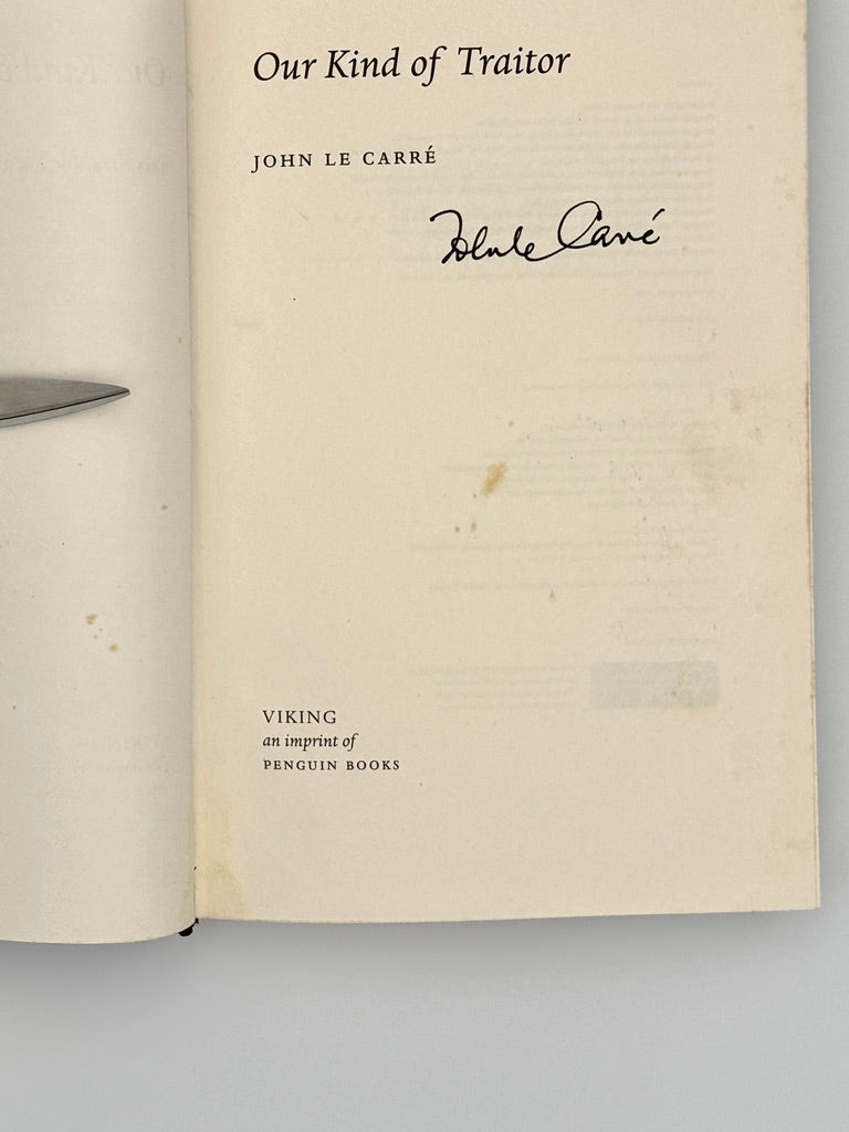 SIGNED UK 1st Edition - Our Kind of Traitor – John le Carré – Hardcover (2010)