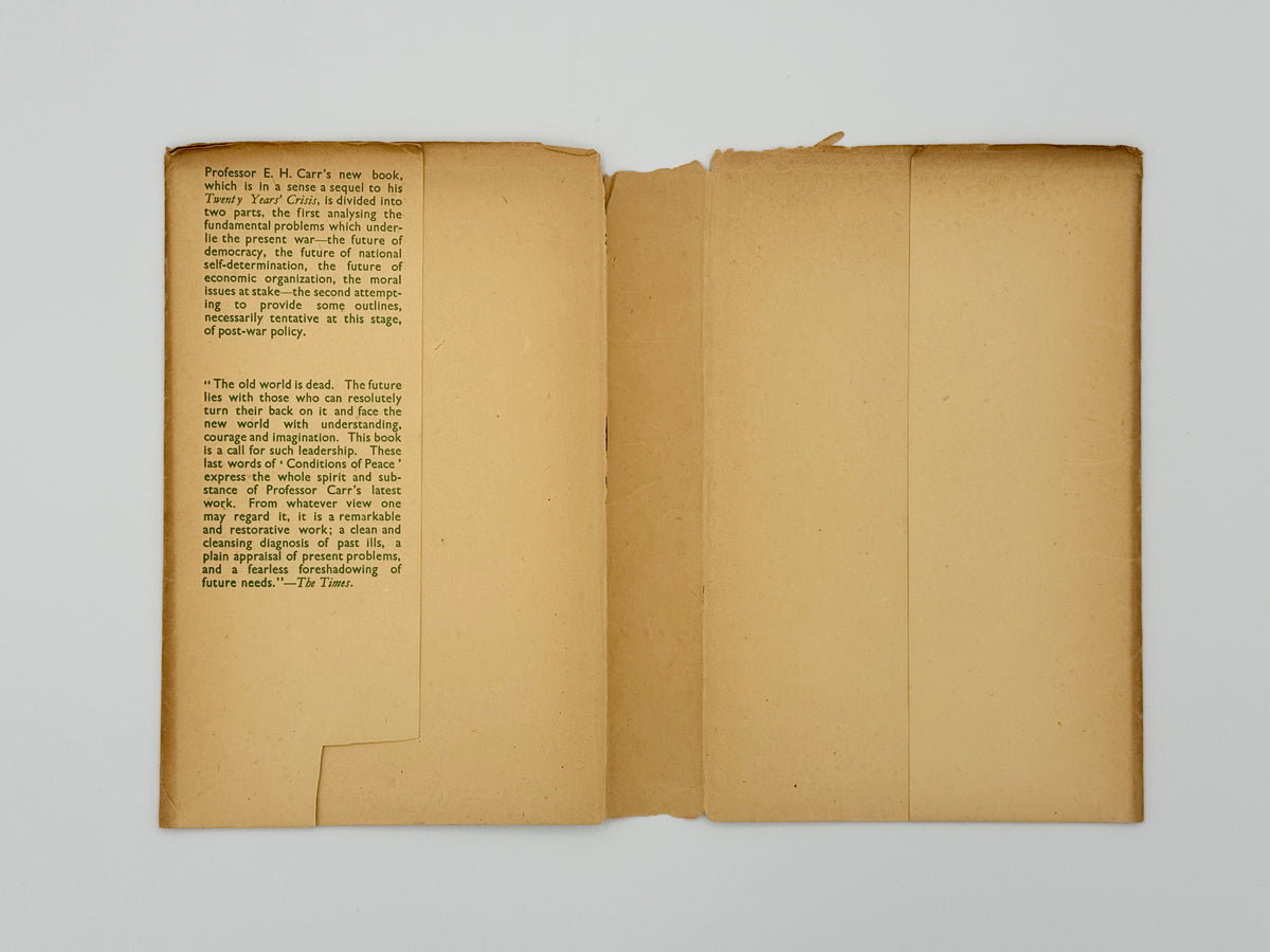 CARR, Edward Hallett - Conditions of Peace (1942)