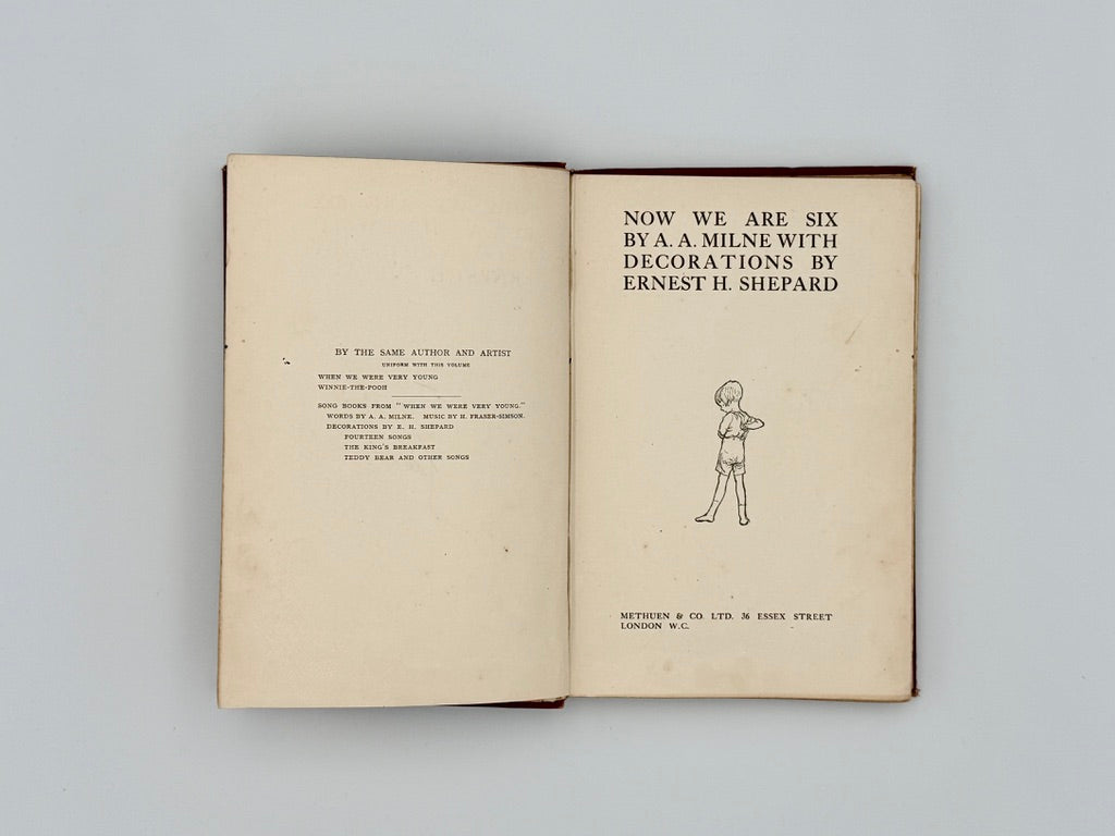 A. A. Milne - Now We Are Six - First UK Edition