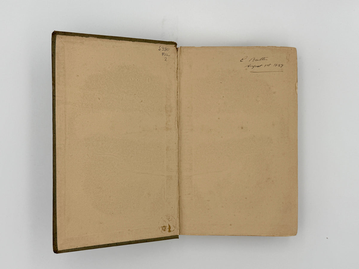 MILL, John - Stuart Principles of Political Economy (1852