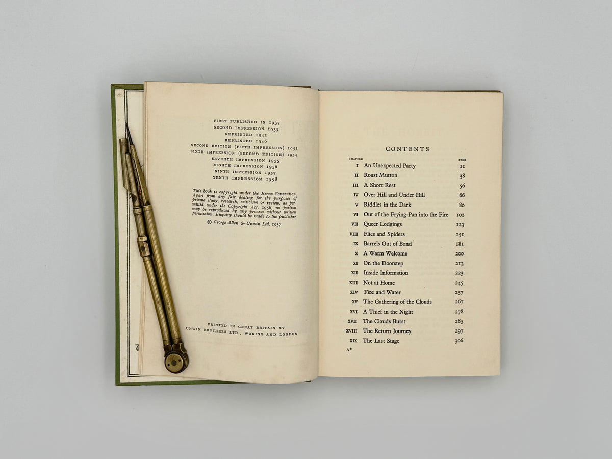 TOLKIEN, J. R. R. - The Hobbit, or There and Back Again (Tenth impression, 1958)