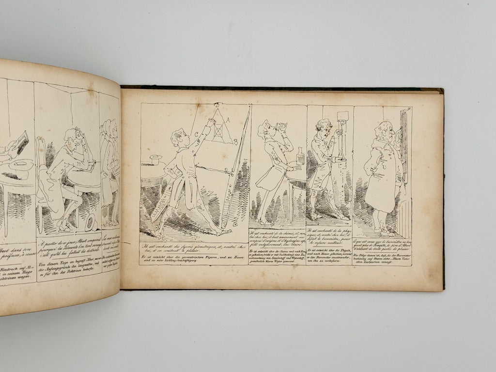 TÖPFFER, Rodolphe - Collection des Histoires en Estampes: Mr. Crépin; Mr. Pencil; Le Docteur Festus; Mr. Albert (1846)