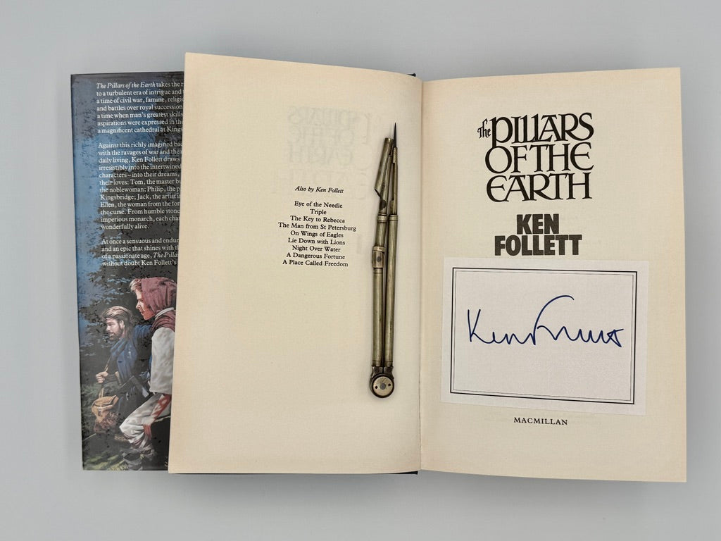 SIGNED later printing – The Pillars of the Earth – Ken Follett – Hardcover