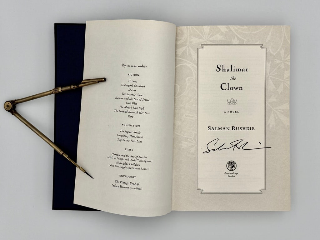Salman Rushdie - Shalimar the Clown - First UK Edition