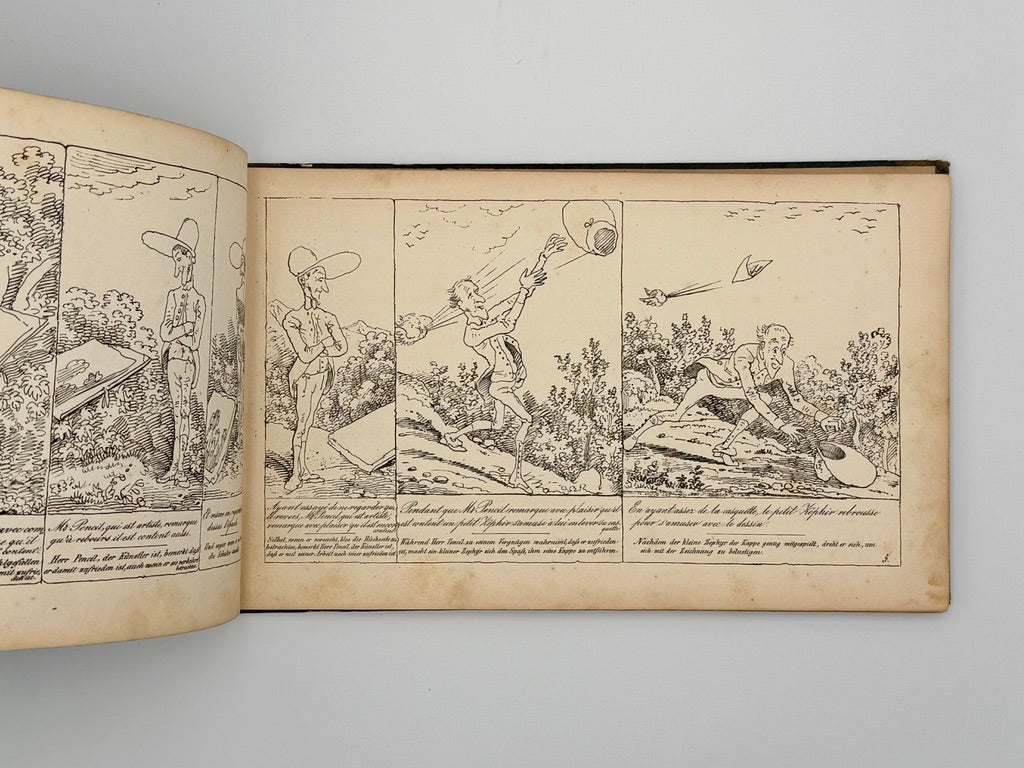 TÖPFFER, Rodolphe - Collection des Histoires en Estampes: Mr. Crépin; Mr. Pencil; Le Docteur Festus; Mr. Albert (1846)